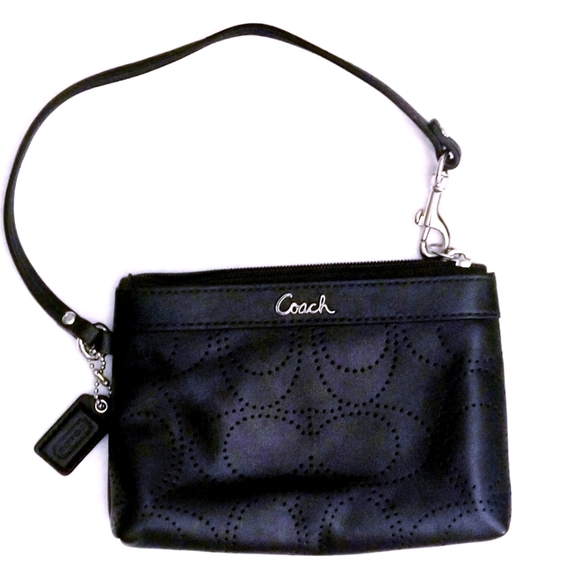 Coach Handbags - Coach Perforated Leather Wristlet, NWOT